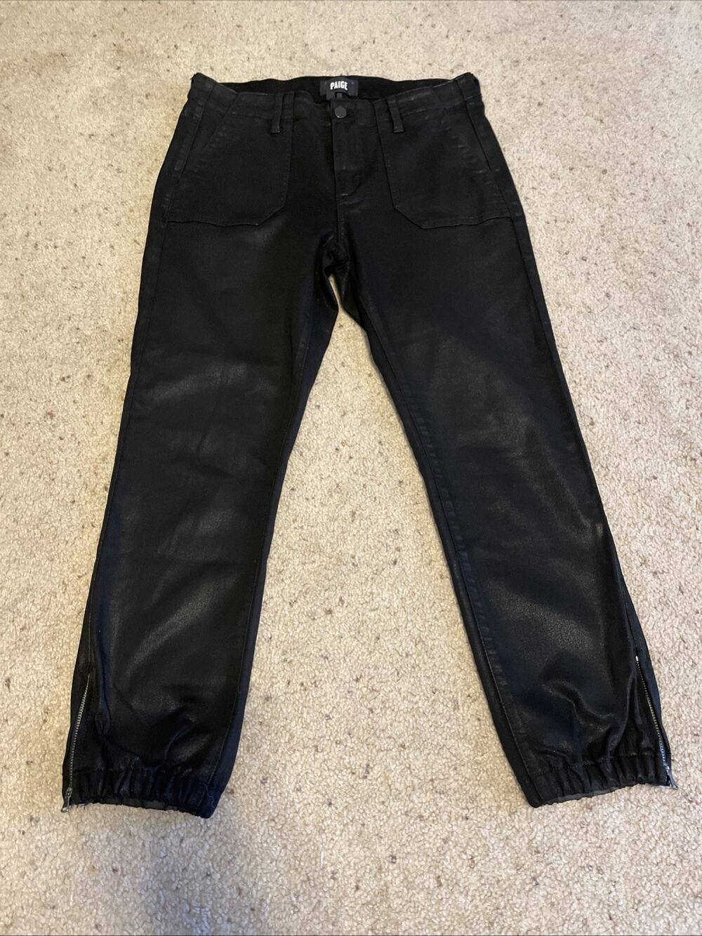 Paige Jeans Womens 29 Black Mayslie Jogger Excellent